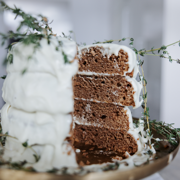 Sweet Potato Cake with Dreamy Whipped Cloud 9